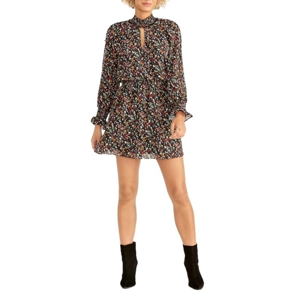 RACHEL Rachel Roy Dresses & Skirts - Rachel Rachel Roy Key Hole Floral Fully Lined Fit & Flare Dress